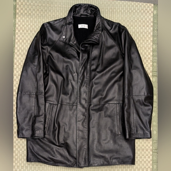 Bally Soft Leather Wool/Cashmere Lined Coat Men's Size 40 Made in Italy